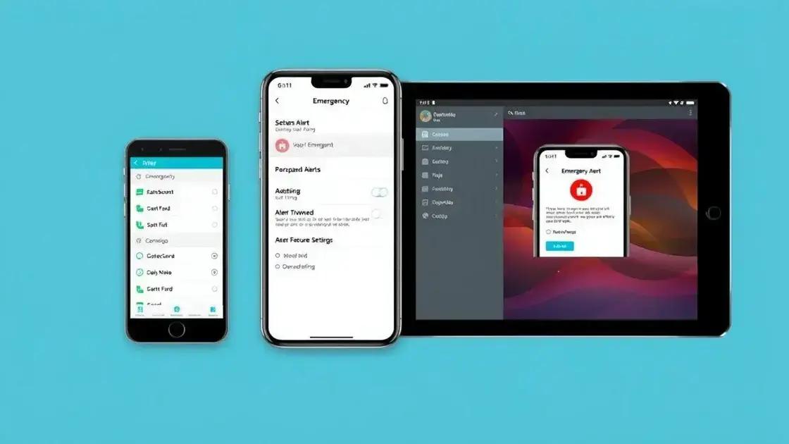 How to set up emergency alerts on your devices