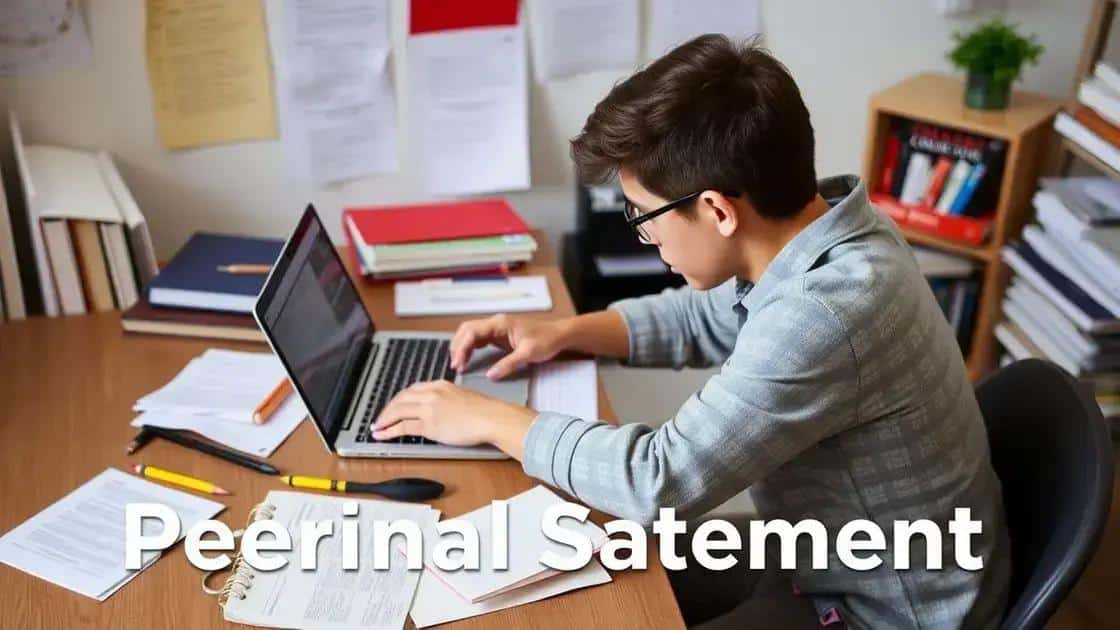 Tips for writing a standout personal statement