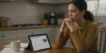 Woman reviewing recent US unemployment benefit changes on a tablet in January 2025