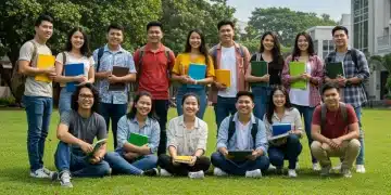 Diverse college students on campus, symbolizing accessible higher education through Pell Grants