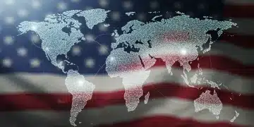 Global tech supply chain network impacted by US trade policy changes