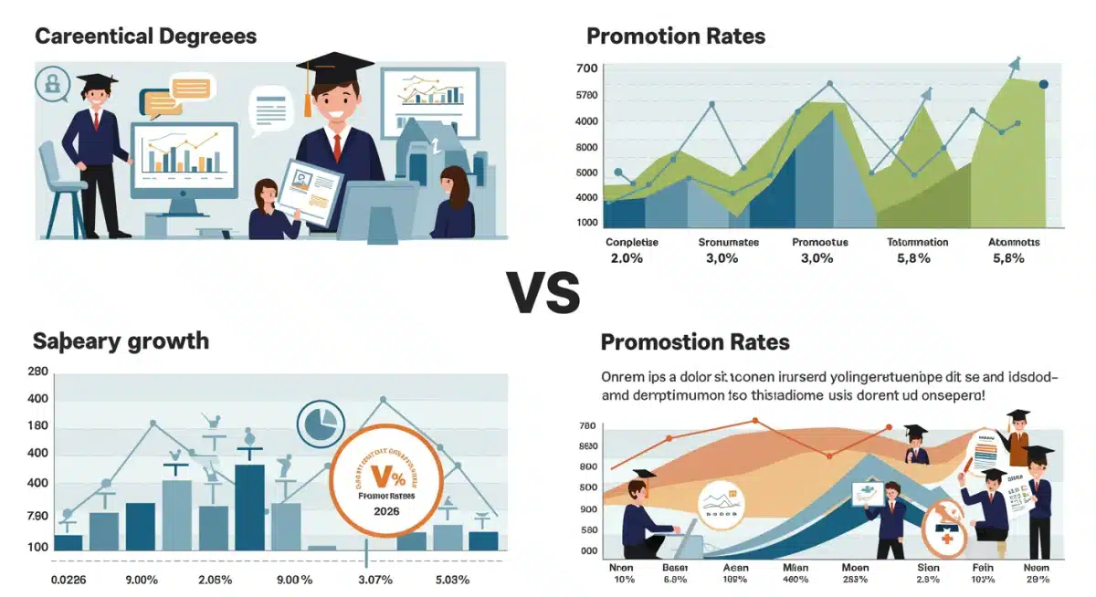 Infographic showing 2026 career progression data for online and in-person graduates