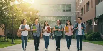 College students walking on campus, symbolizing increased federal education grants