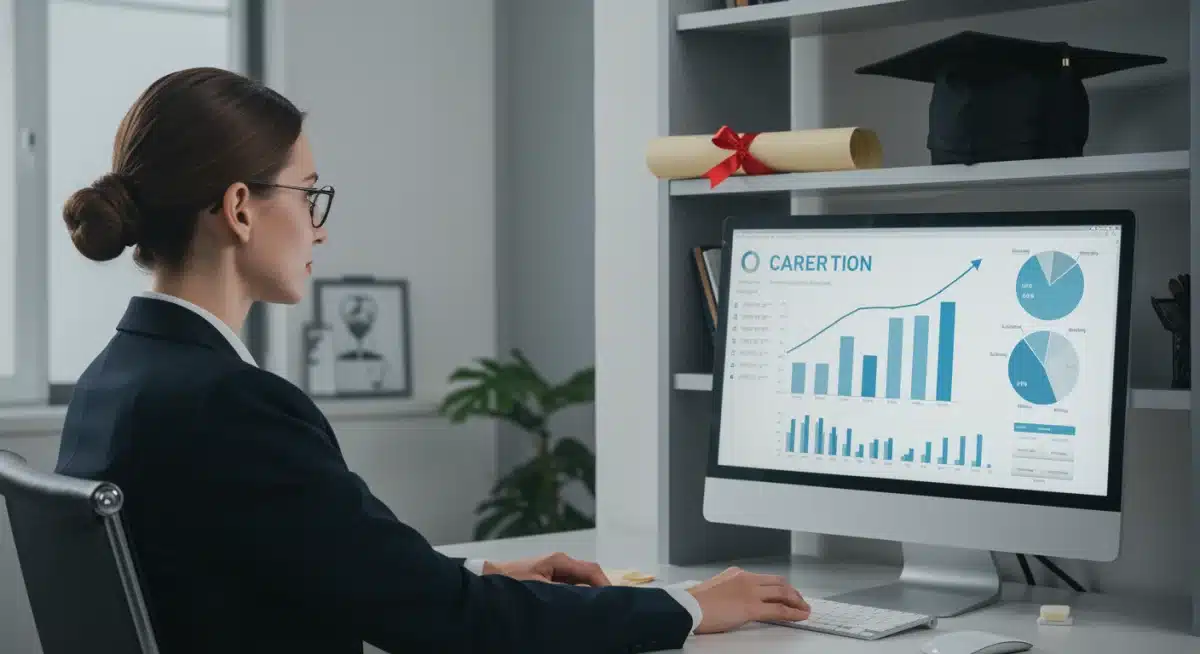 Professional benefiting from educational reimbursement to advance their career.