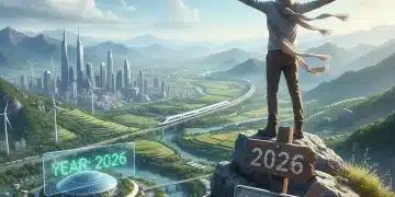 Person on mountain peak symbolizing financial independence by 2026